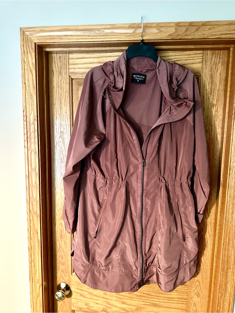 Athleta Mauve Hooded Anorak Jacket